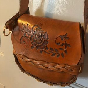 Hand made leather purse